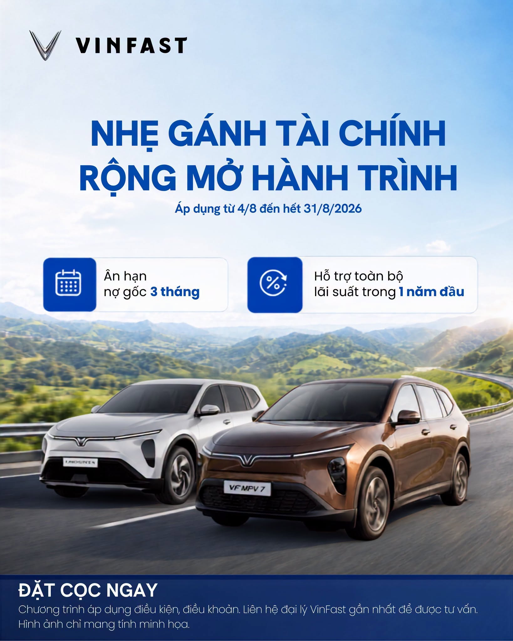 NHẸ GÁNH TÀI CHÍNH – RỘNG MỞ HÀNH TRÌNH CÙNG VF MPV 7 & LIMO GREEN