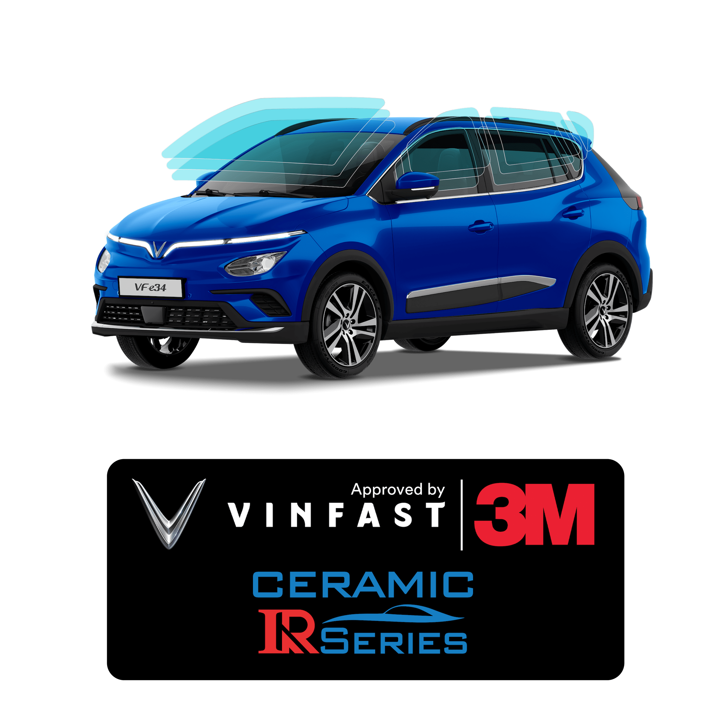 Gói Dán Film Cách Nhiệt Cao Cấp VinFast Nerio Green - Premium